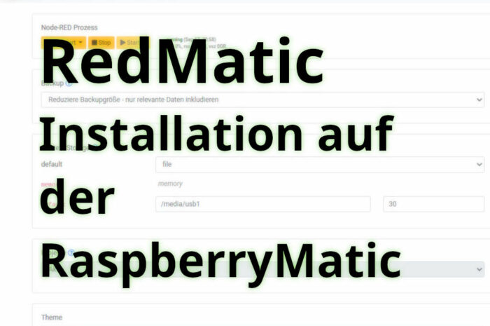 RedMatic auf der RaspberryMatic installieren